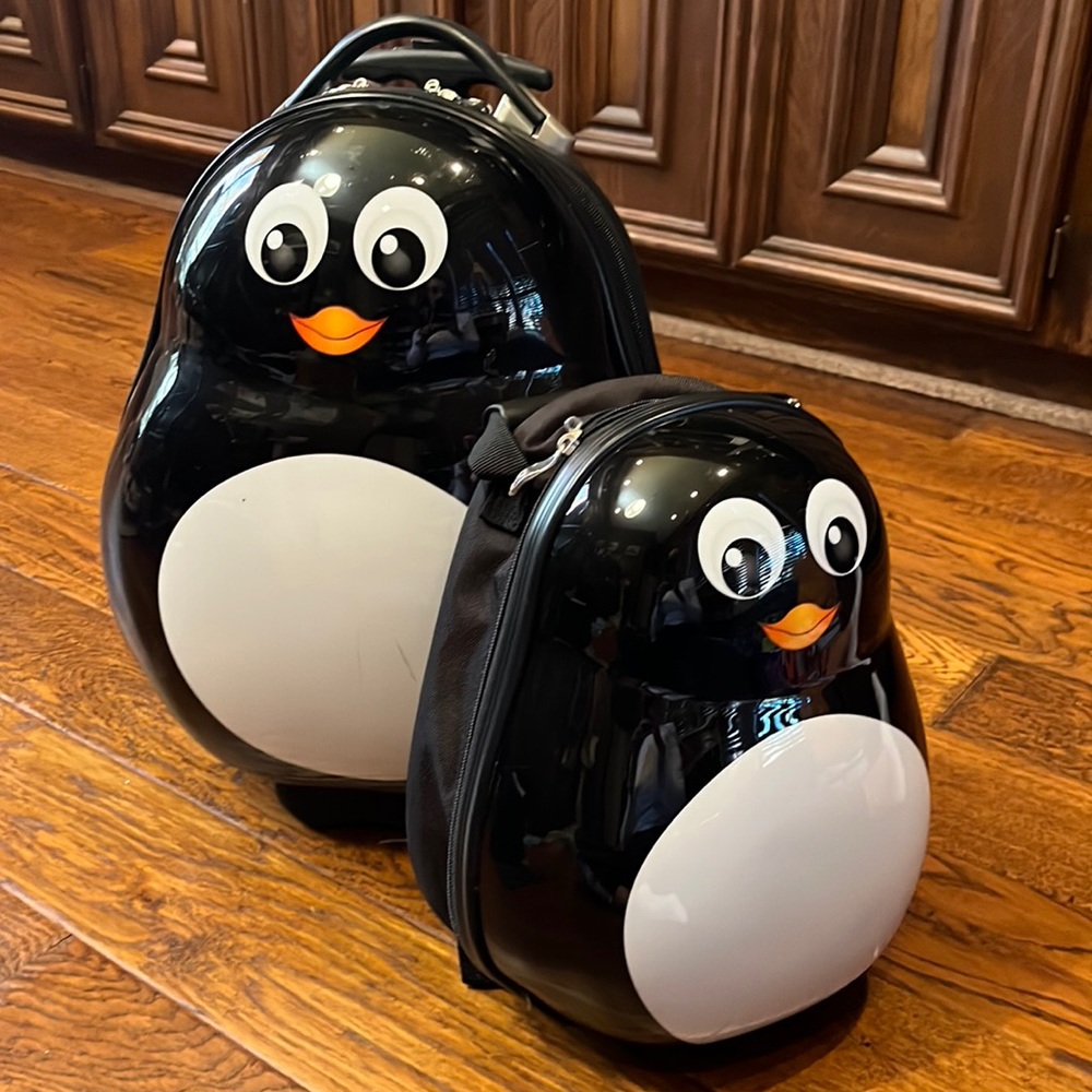 Heys America travel set kids 2 pieces - Penguin